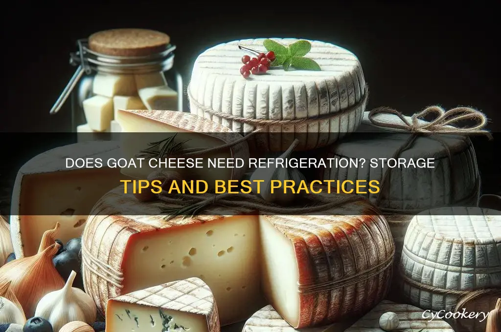 does goat cheese have to be refrigerated