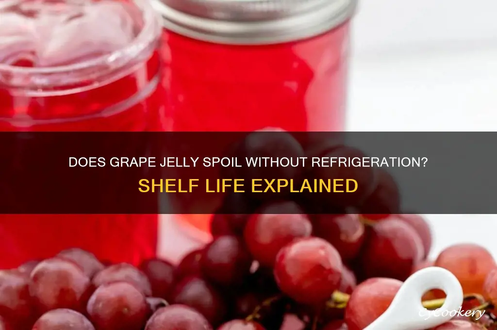 does grape jelly go bad if not refrigerated