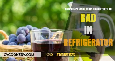 Does Grape Juice from Concentrate Expire in the Fridge?