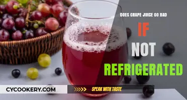 Does Grape Juice Spoil Without Refrigeration? Shelf Life Explained