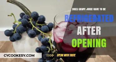 Should You Refrigerate Grape Juice After Opening? Expert Tips
