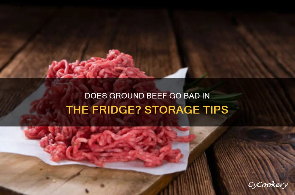 does ground beef go bad in the refrigerator