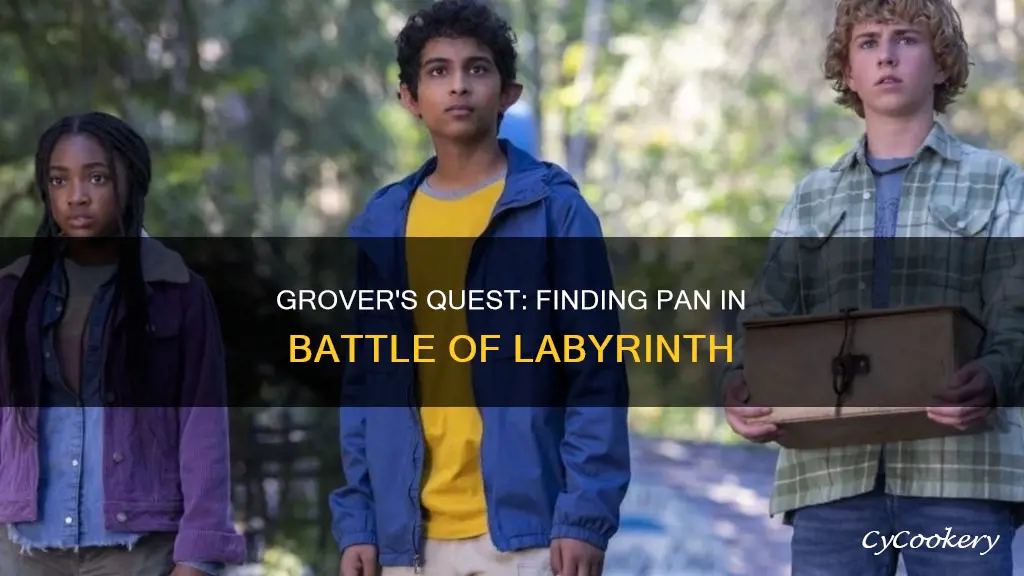 does grover find pan in the battle of the labyrinth