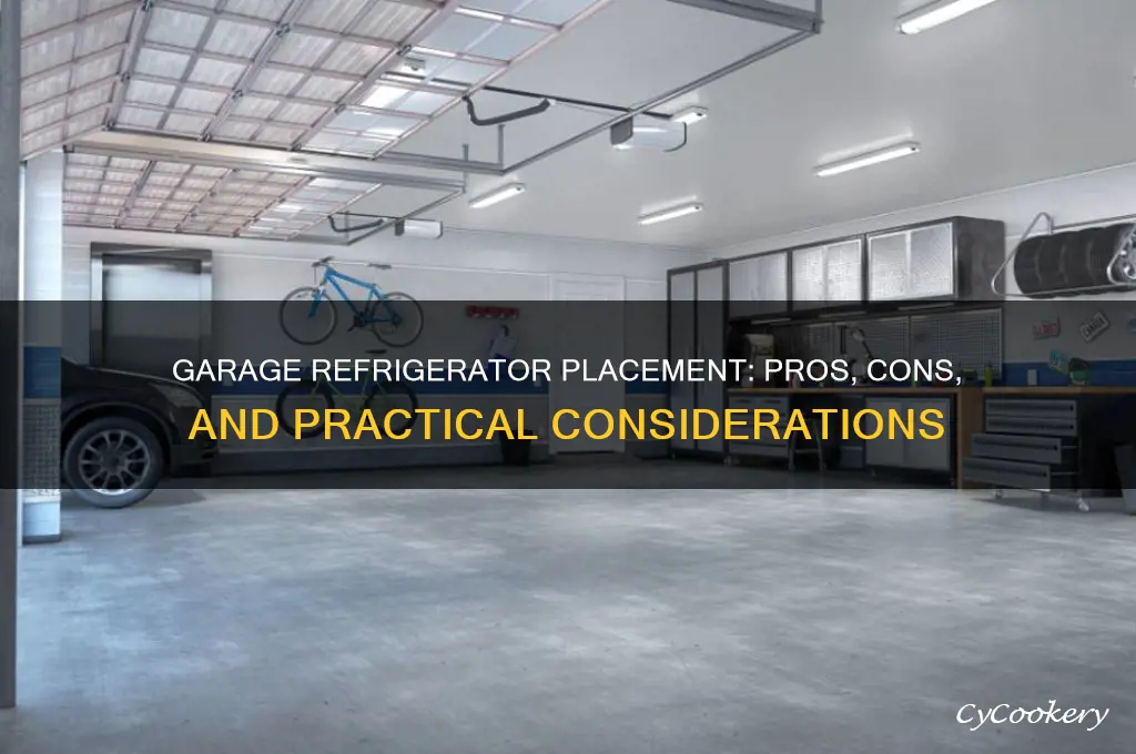 does having your refrigerator in the garage