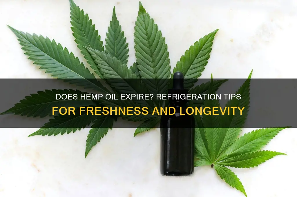 does hemp oil go bad in refrigerator