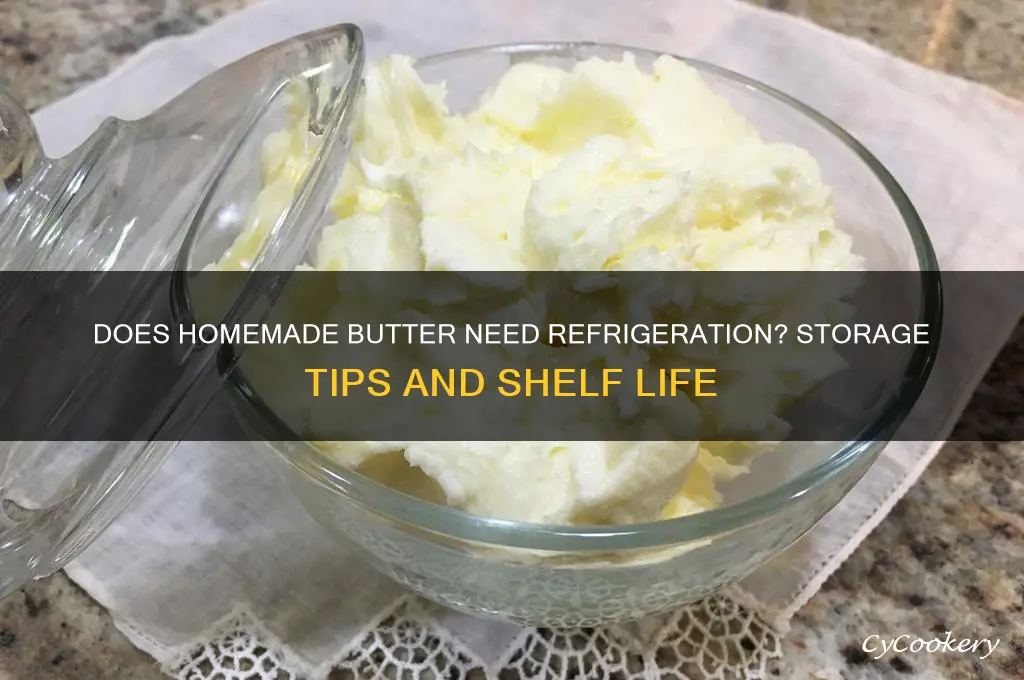 does homemade butter have to be refrigerated