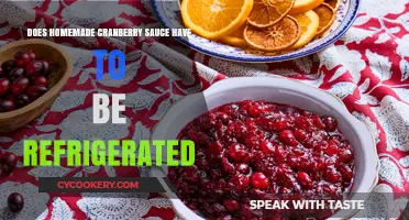 Refrigerating Homemade Cranberry Sauce: Essential or Optional?