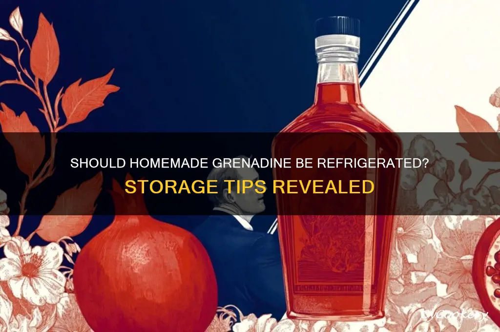 does homemade grenadine have to be refrigerated
