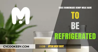 Does Homemade Hemp Milk Require Refrigeration? Storage Tips Revealed