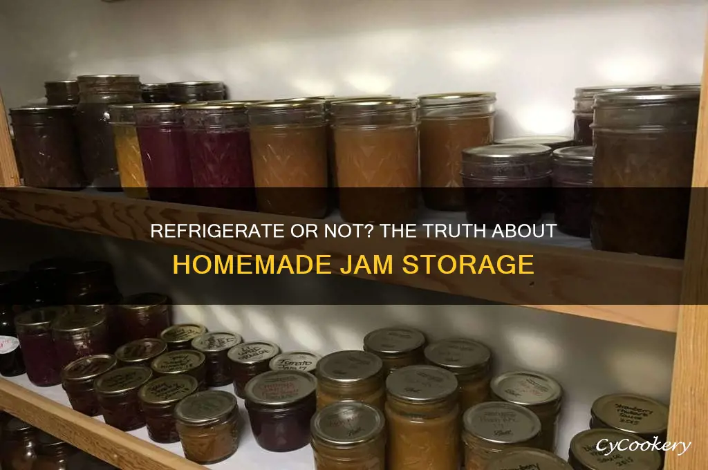 does homemade jam have to be refrigerated after opening