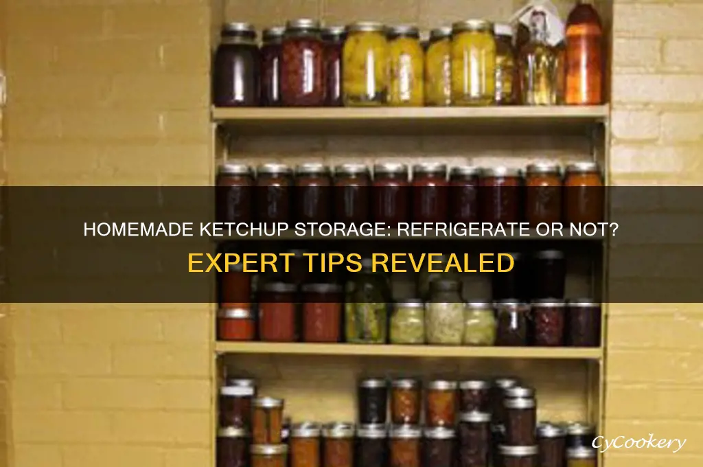 does homemade ketchup have to be refrigerated