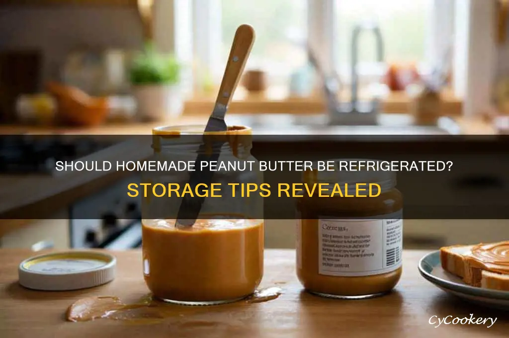 does homemade peanut buter have to be refrigerated