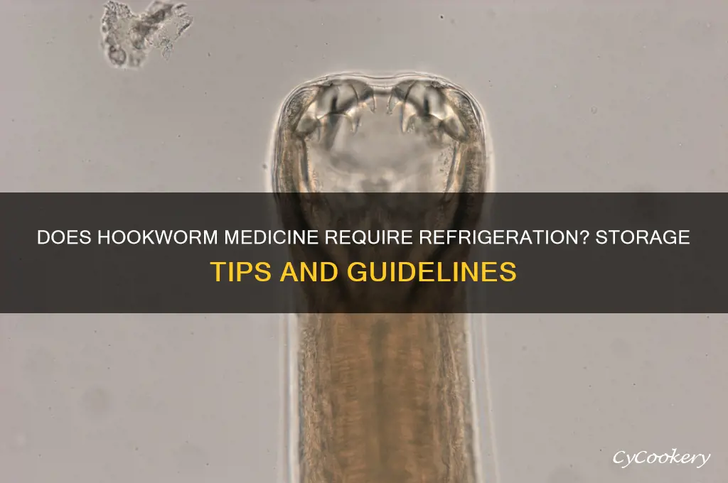 does hookworm medicine have to be refrigerated