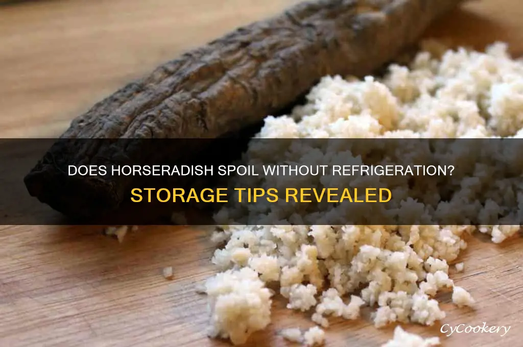 does horseradish go bad if not refrigerated