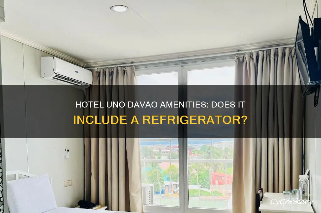 does hotel uno in davao have refrigerator
