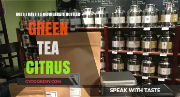 Should Bottled Green Tea Citrus Be Refrigerated? Storage Tips Revealed