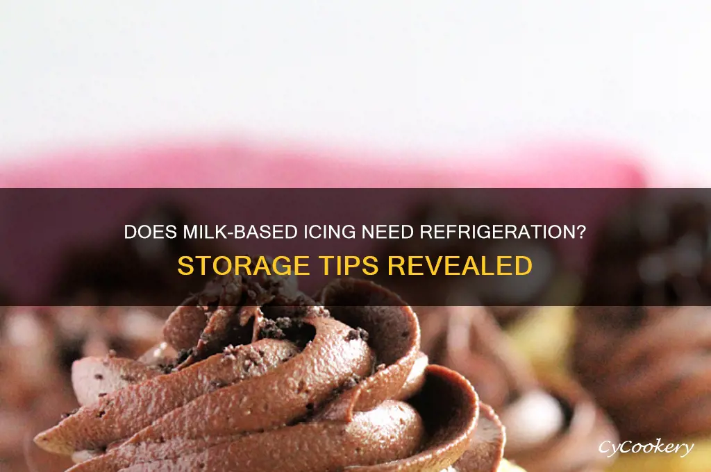 does icing with milk have to be refrigerated