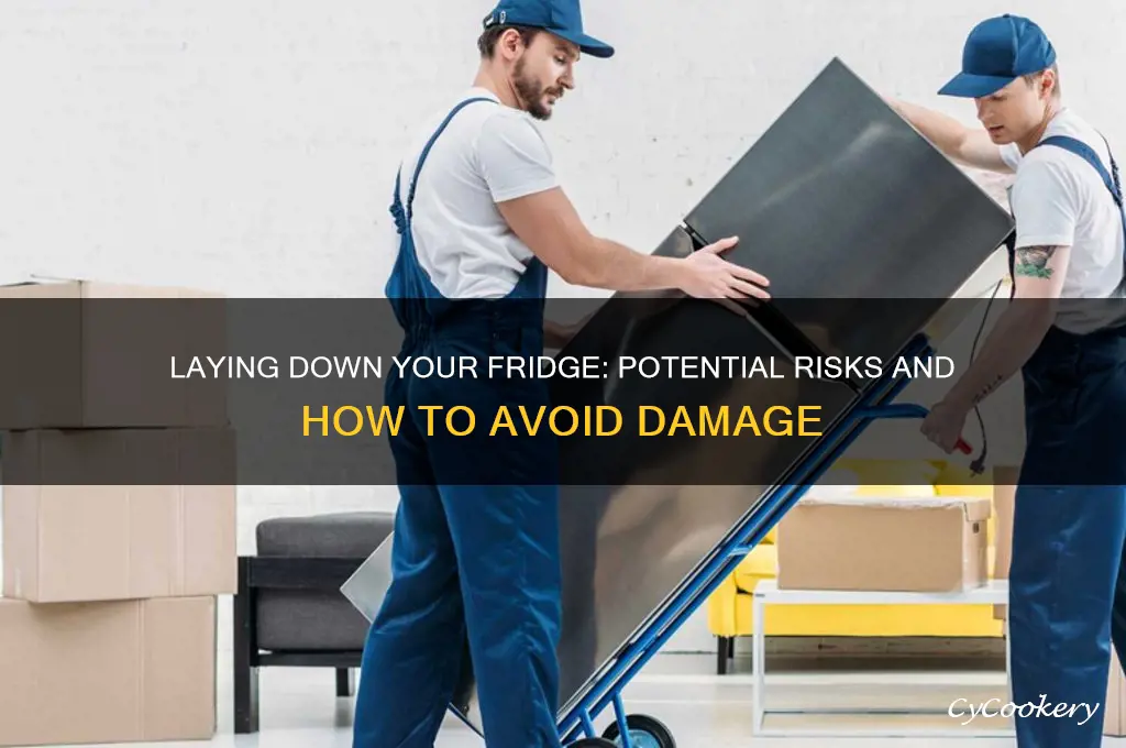 does it damage a refrigerator to lay it down