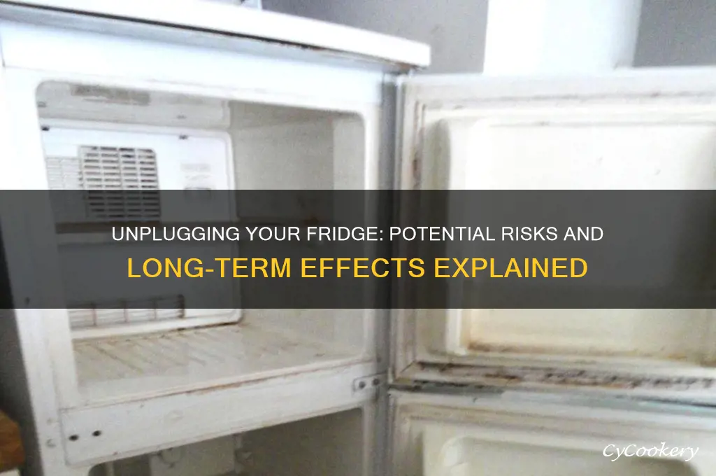 does it damage a refrigerator to leave it unplugged