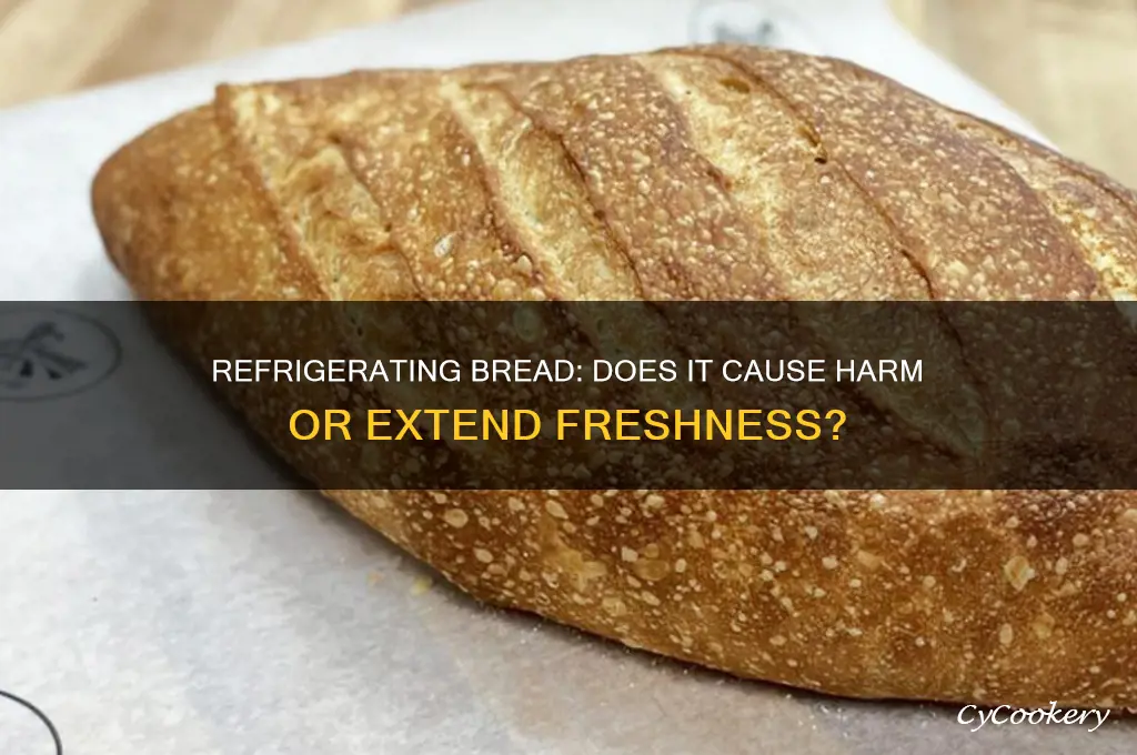 does it hurt bread to refrigerate it