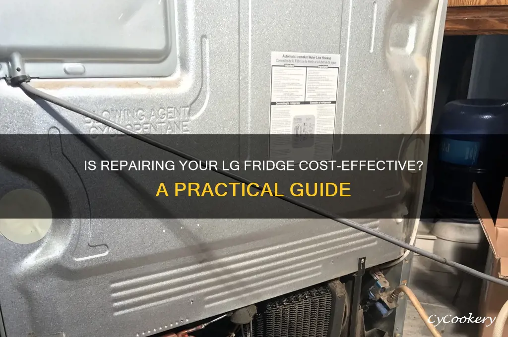 does it pay to repair an lg refrigerator