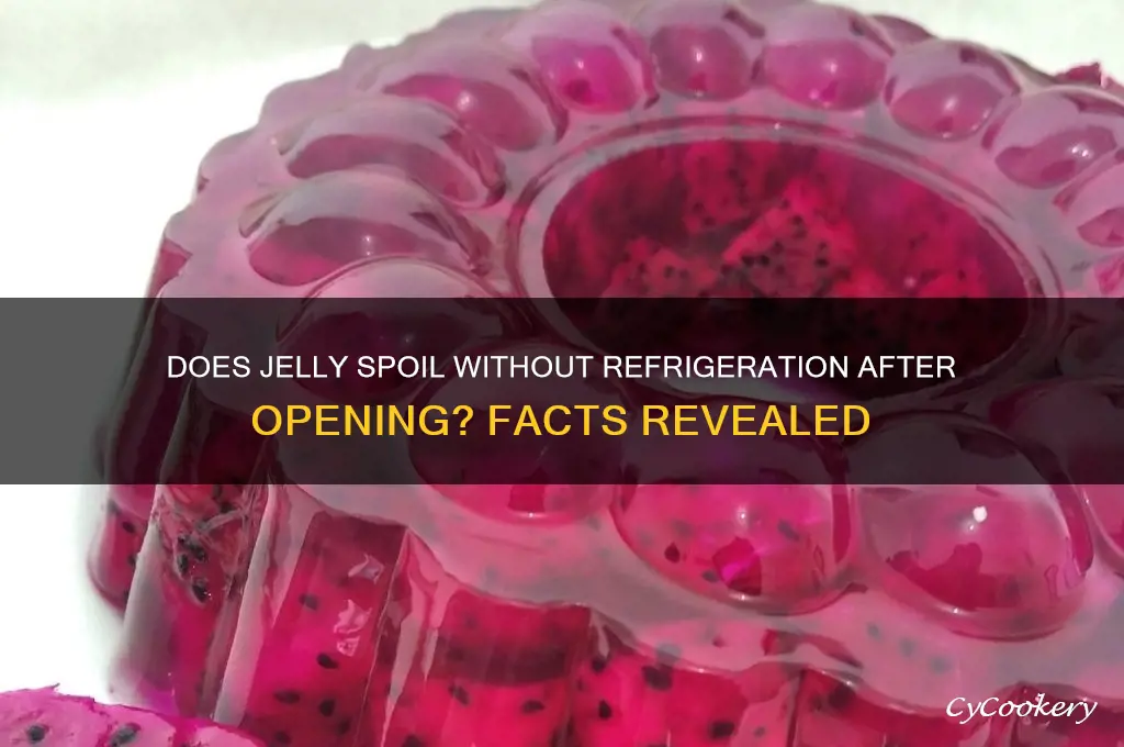 does jelly go bad if not refrigerated after opening
