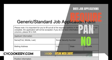 Job Applications: PAN Card Requirement
