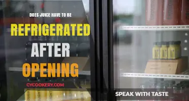 Refrigerating Juice After Opening: Essential or Optional? Expert Tips