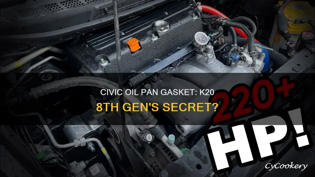 does k20 8th gen civic has oil pan gasket