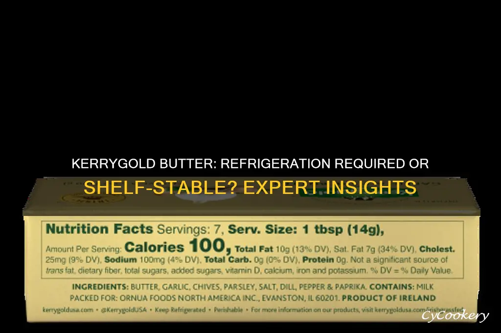 does kerrygold butter have to be refrigerated