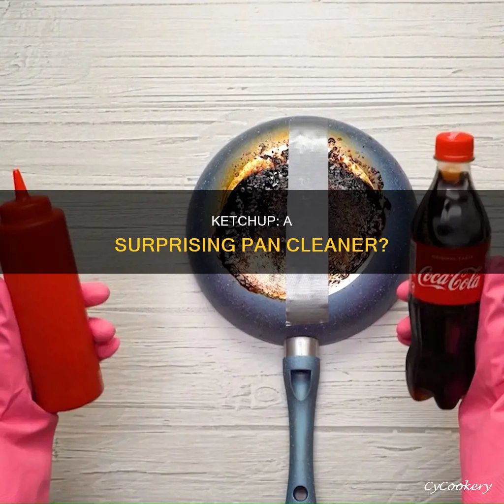 does ketchup clean pans