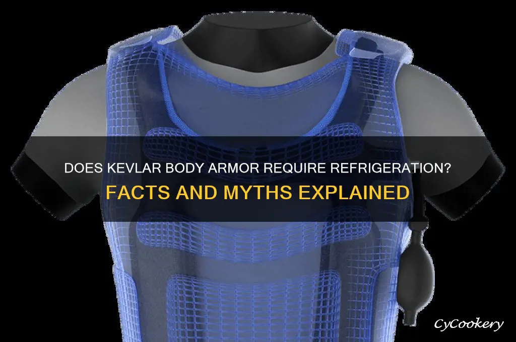 does kevlar body armor have to be refrigerated