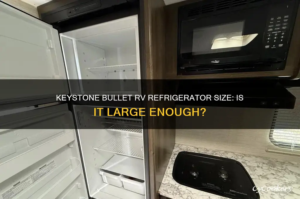 does keystone bullet come with large refrigerator