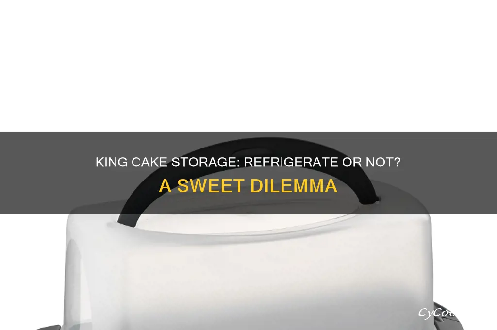does king cake have to be refrigerated