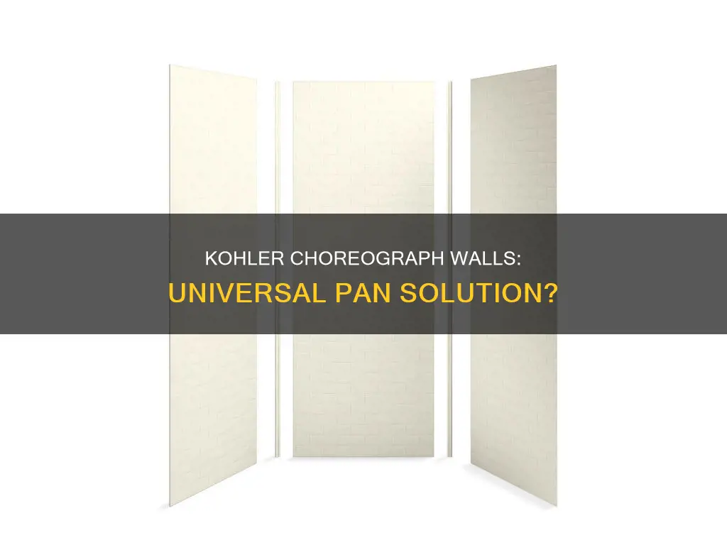 does kohler choreograph walls work with any pan