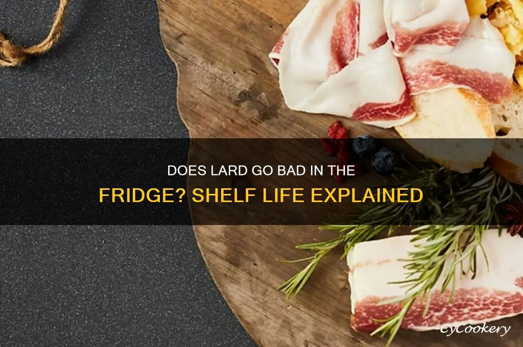 does lard go bad in the refrigerator