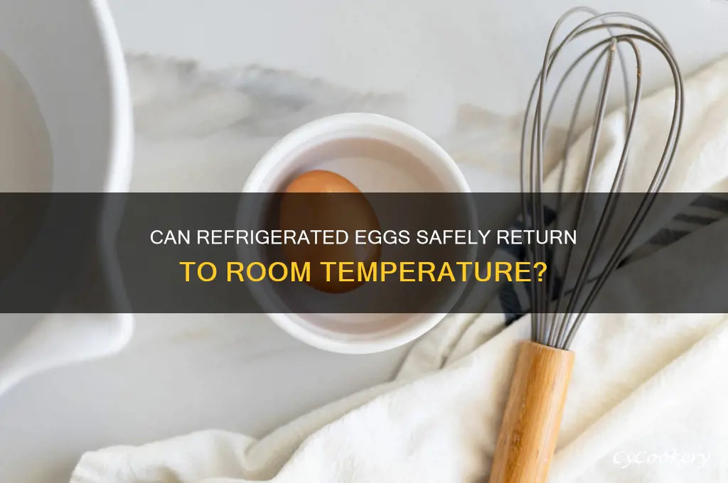 does leaving refrigerated eggs at room temperature ruin them
