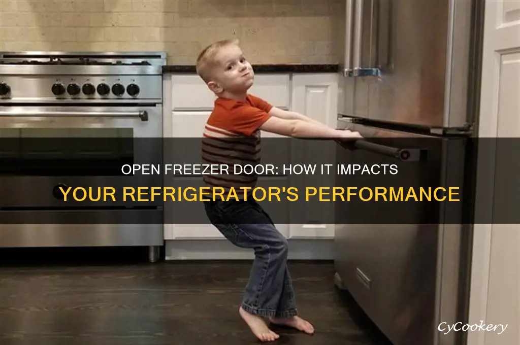 does leaving the freezer door open affect the refrigerator