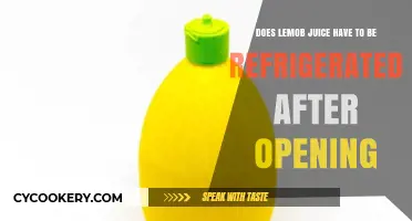 Should You Refrigerate Lemon Juice After Opening? A Guide