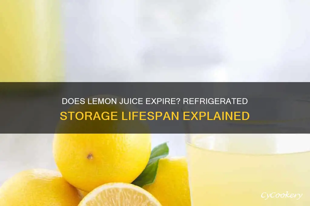 does lemon juice go bad in the refrigerator