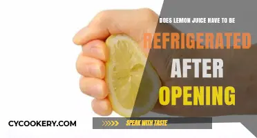 Should You Refrigerate Lemon Juice After Opening? Expert Tips