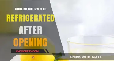 Refrigerate or Not? The Truth About Opened Lemonade Storage