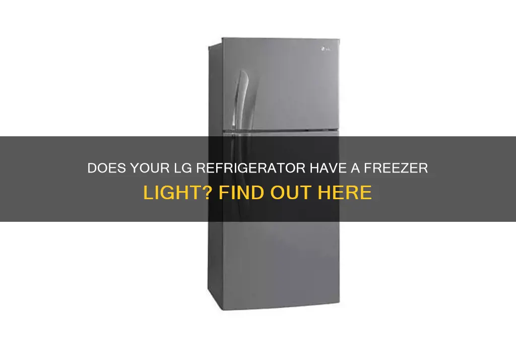 does lg refrigerator have a freezer light