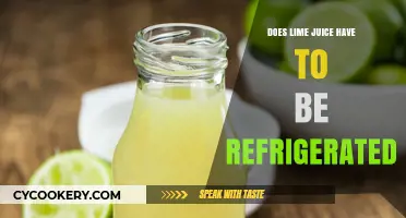 Should Lime Juice Be Refrigerated? Storage Tips for Freshness
