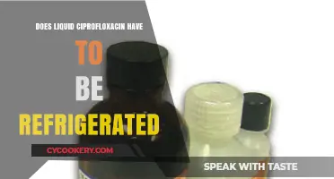 Liquid Ciprofloxacin Storage: Does It Need Refrigeration?