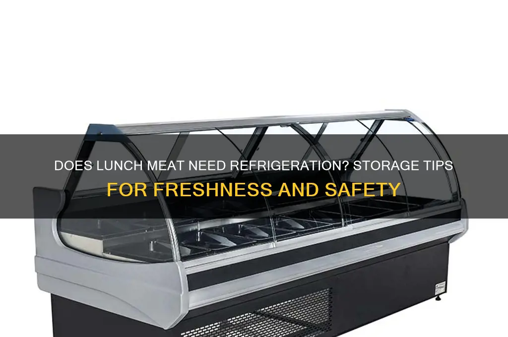does lunch meat have to be refrigerated
