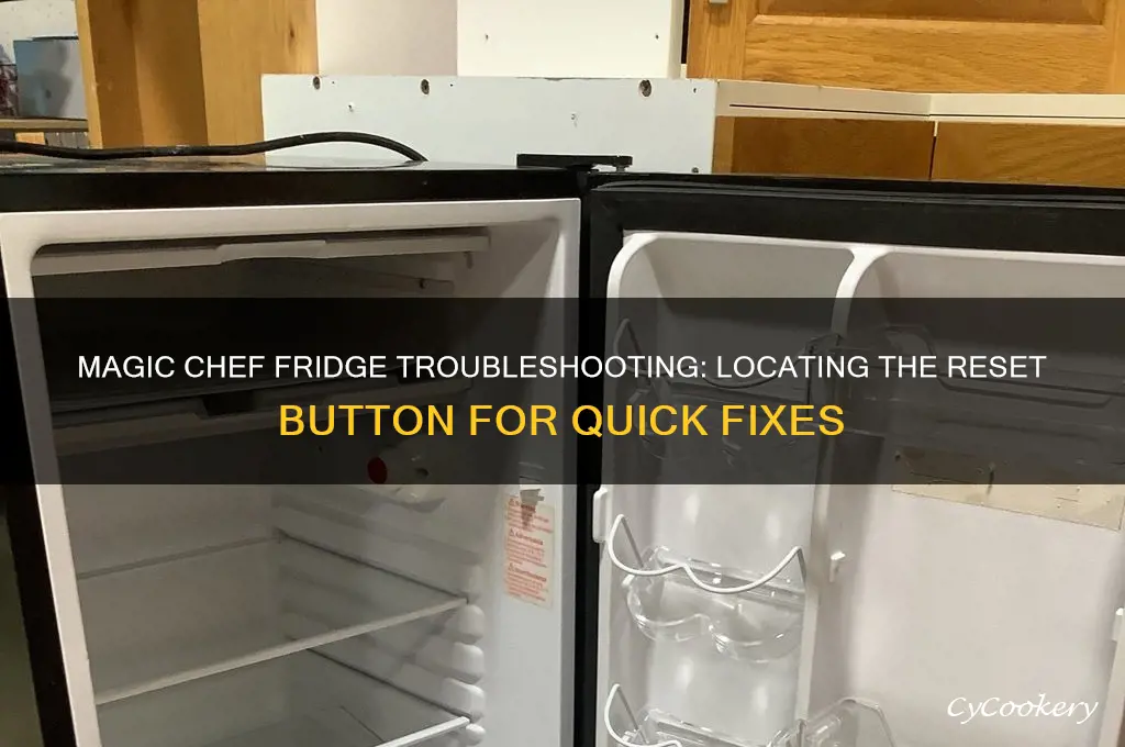 does magic chef refrigerator have a reset button