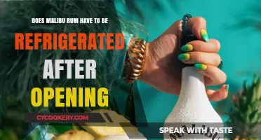 Should You Refrigerate Malibu Rum After Opening? A Guide