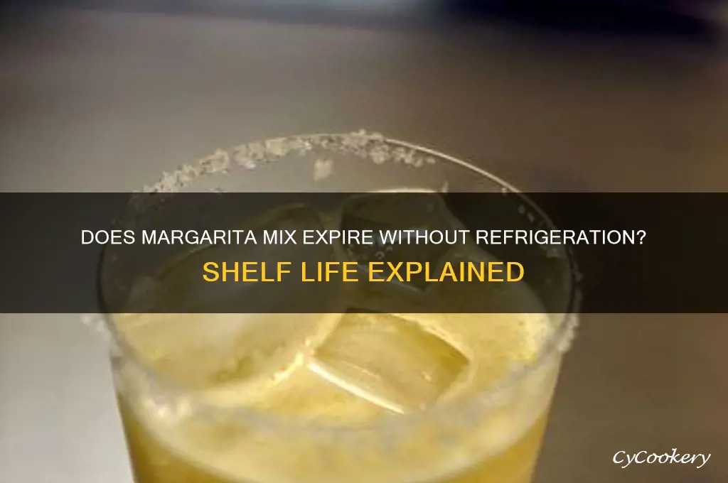 does margarita mix go bad if not refrigerated