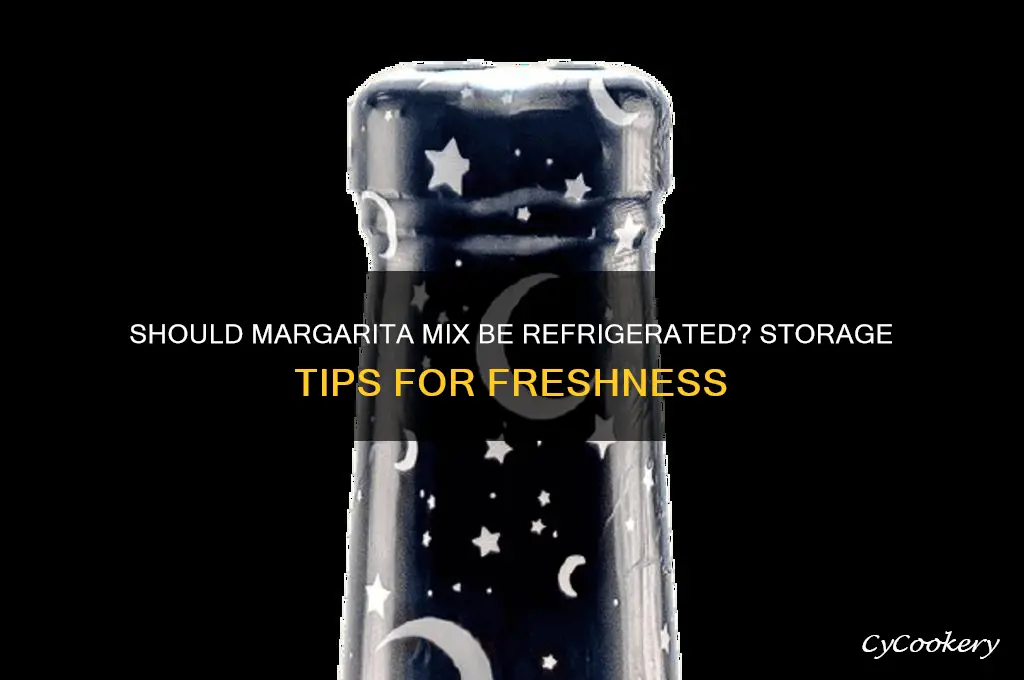 does margarita mix have to be refrigerated